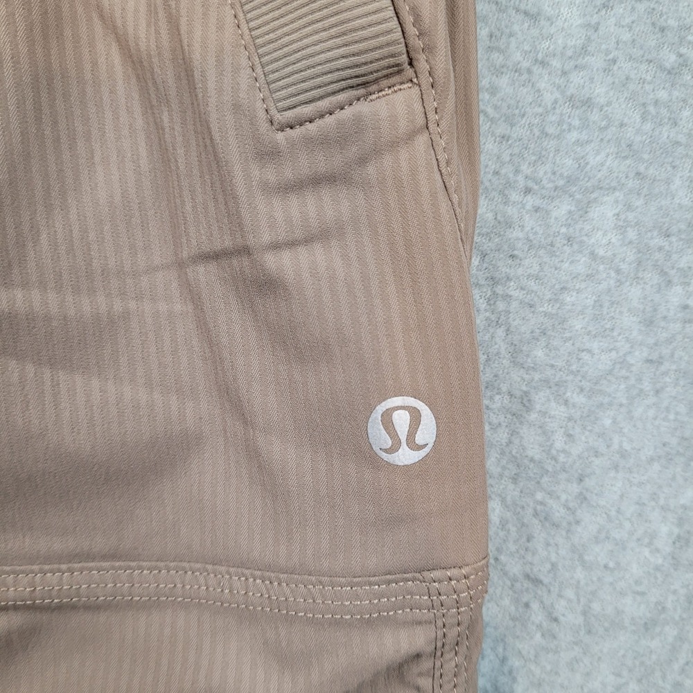 Lululemon Beyond the Studio Jogger Women Small Brown Ribbed Drawstring Pants - Picture 4 of 5
